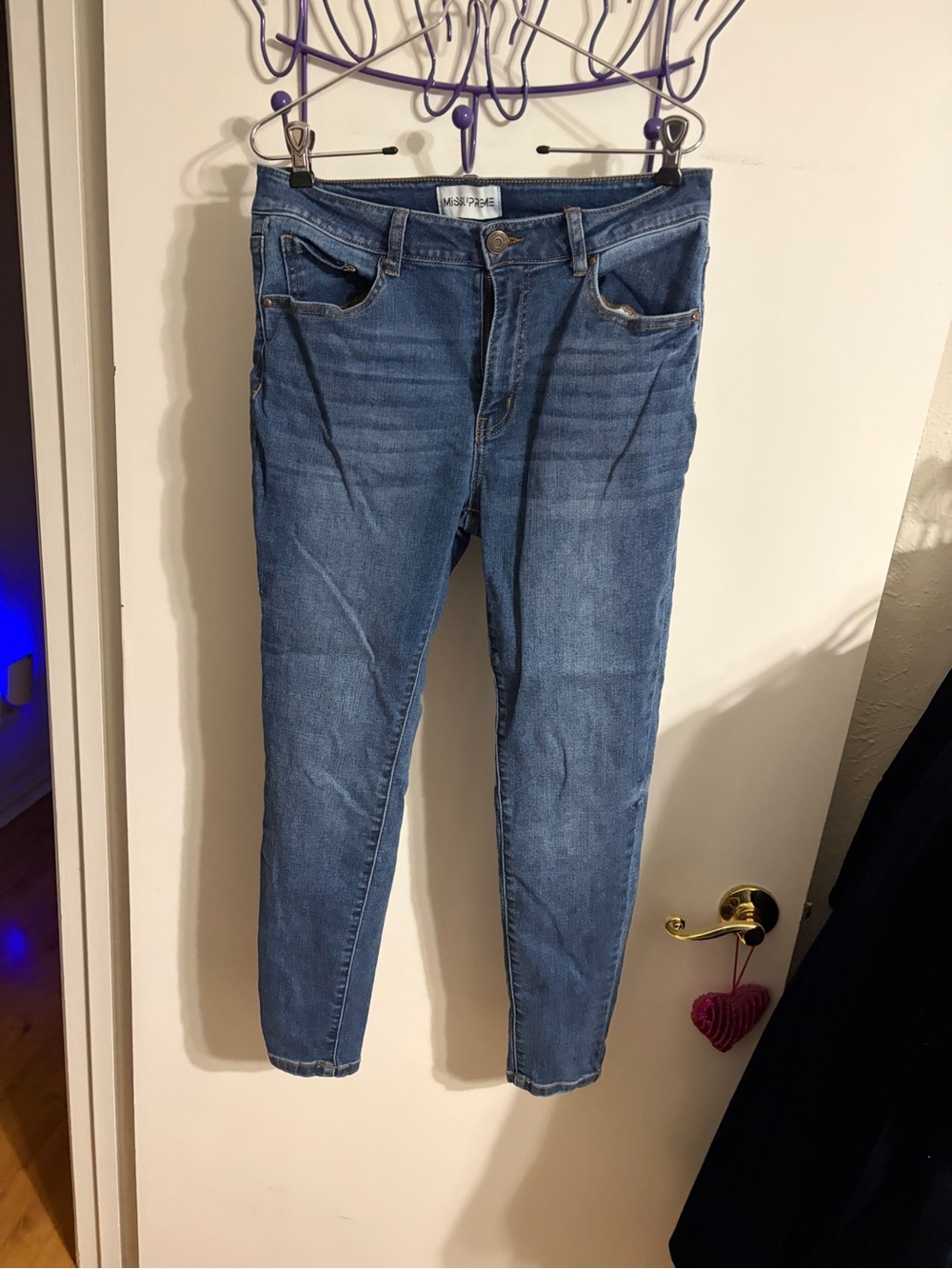 💜 11 Miss Supreme juniors blue skinny jeans